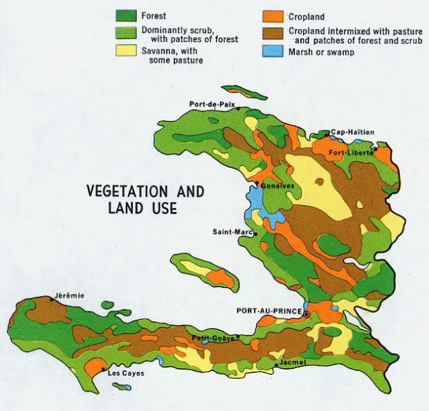 Mapa de Vegetación y Uso del Suelo Haití