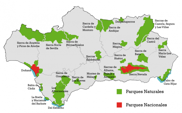 Parques naturales y nacionales de Andalucía 2010