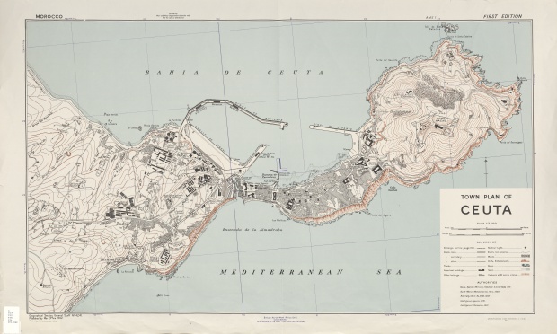Plano de la Ciudad de Ceuta 1943