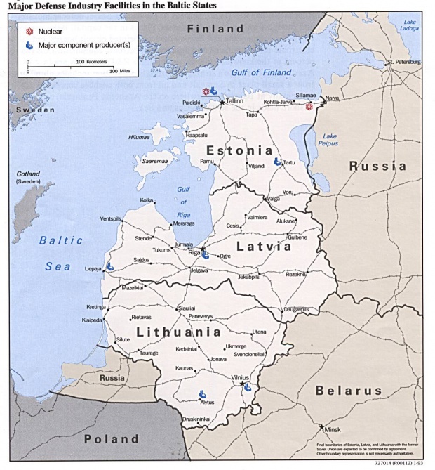 Principales Instalaciones de la Industria de Defensa de los Países Bálticos
