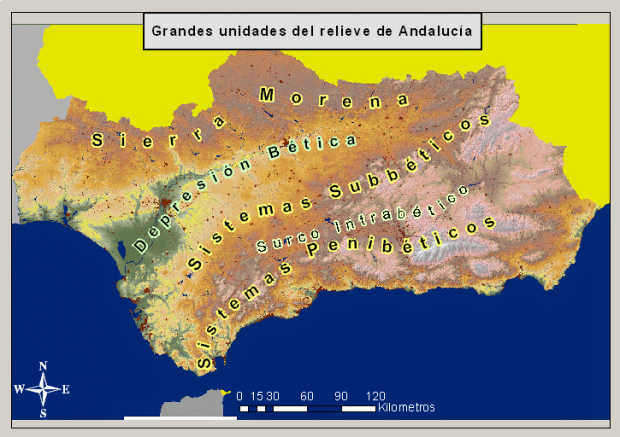Relieve de Andalucía 2007