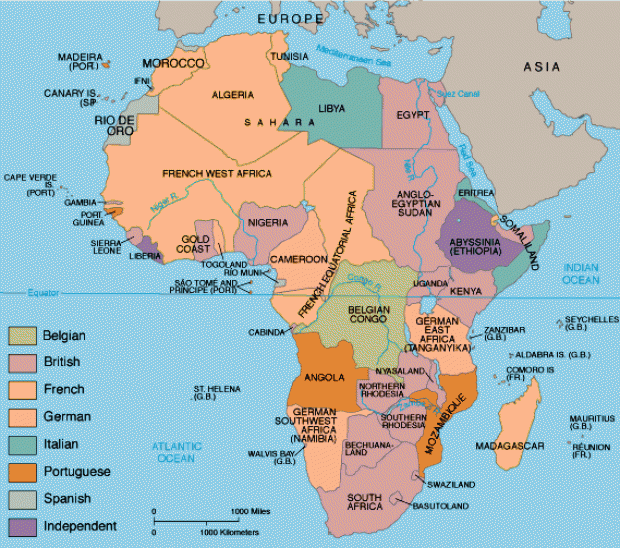África en 1885